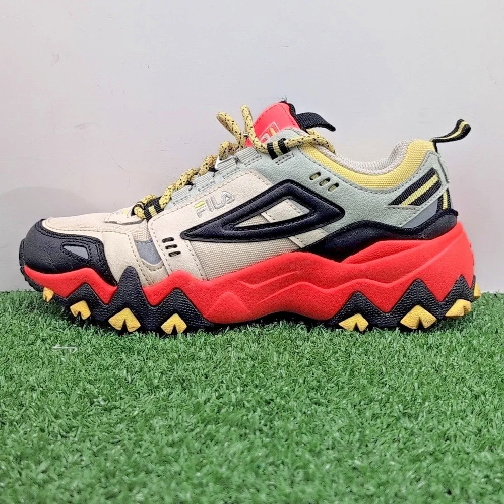 Fila Trail Running Hiking Shoes Women's‎ 6 M Oakmont Orange White 5JM00276-119